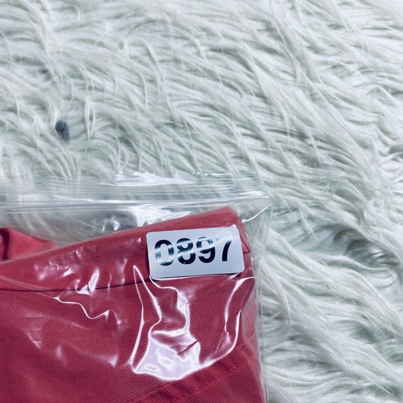 Tulle Anthropologie Women Salmon Pink Mid Length Utility Rain Jacket A7275 Large - Picture 12 of 12